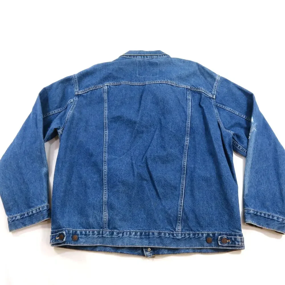 Levis Strauss Jean Jacket Trucker Blue Red Tab Sz 3XL? Vintage Type 3